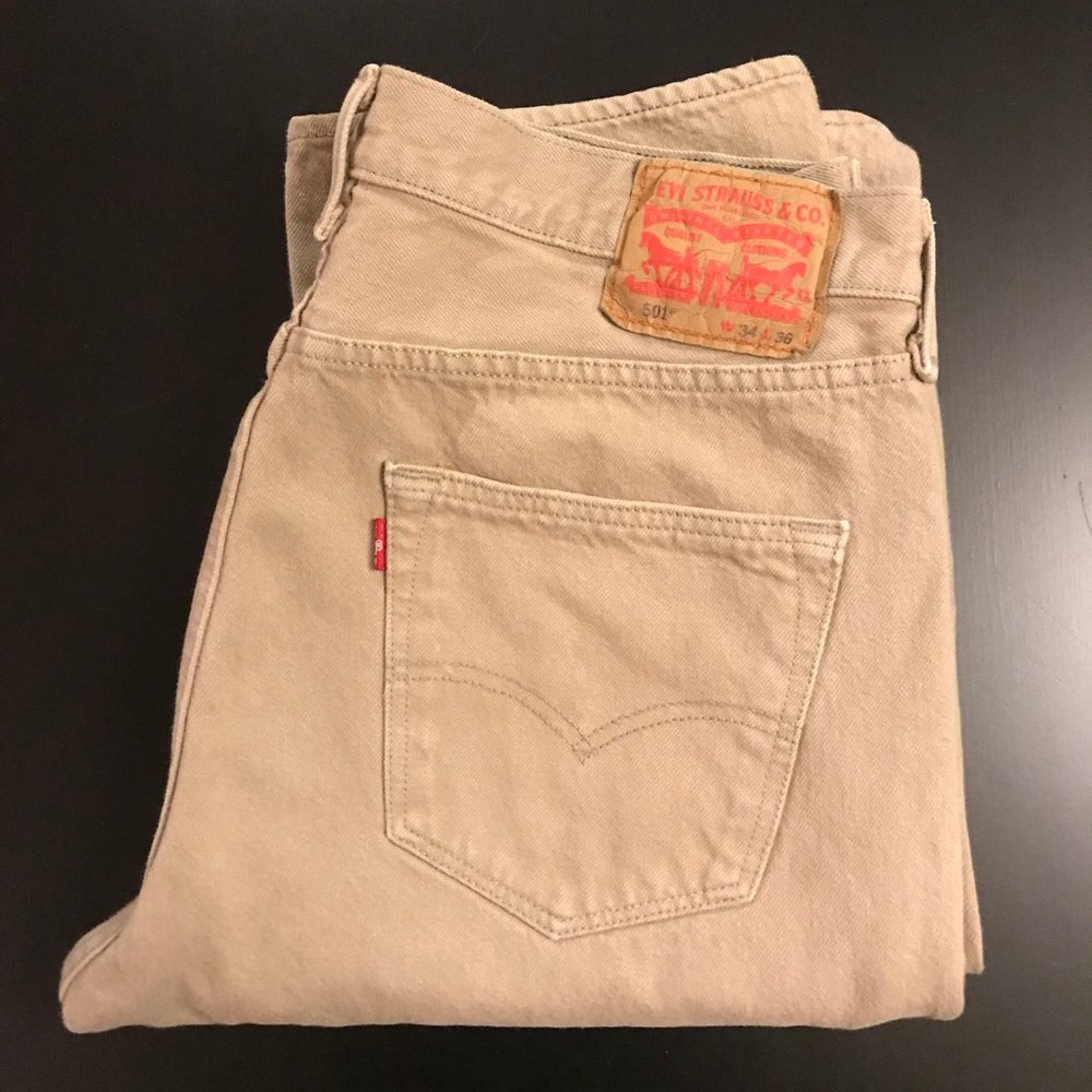 Men's Levi's 501 Button Fly Jeans 34x36